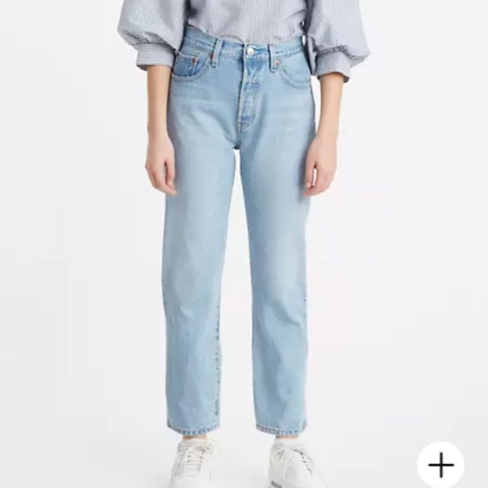 501® ORIGINAL CROPPED WOMEN'S JEANS light wash new